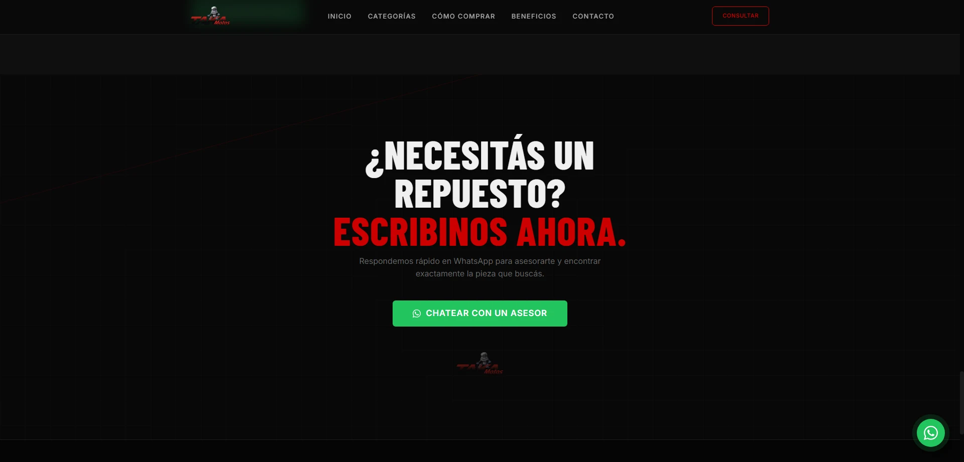Taka Motos: cierre y contacto